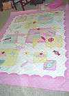 Twin size Quilt Pink check/Ice Cream The Company Store