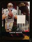 DREW BREES 09 EXQUISITE AUTO BIOGRAPHY SAINTS AWESOME  