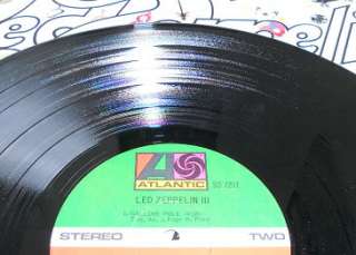 ORIGINAL Led Zeppelin III Atlantic SD 7201 1st pressing, NICE jimmy 