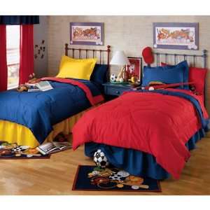    Primary Twin Reversible Fitted Comforter, 56 x 85