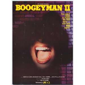 Boogeyman II (1983) 27 x 40 Movie Poster Style A 