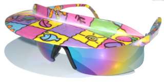 Vintage 90s Funnypages SUNGLASSES w/Built in VISOR  