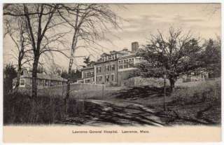 Postcard of Lawrence General Hospital in Lawrence, Massachusetts 