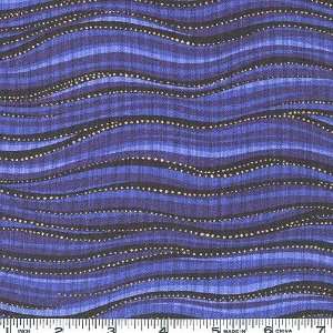  45 Wide Laurel Burch Ocean Songs Waves Cobalt Blue 