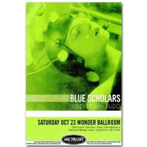  Blue Scholars Poster   Grn Helmet Concert Flyer