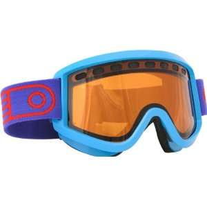   2012 Bright Blue & Amber Baker Snowboard Goggles