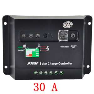 30A Solar power Panel Charge Controller Regulator Auto 12V/24V f 