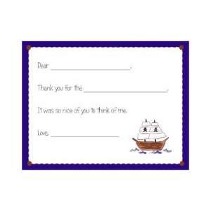   thank you notes   pirate fill in thank you