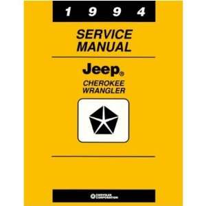  1994 JEEP CHEROKEE WRANGLER Shop Service Manual Book 
