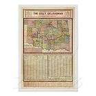 1893 Map Plan ENID Oklahoma Territory  