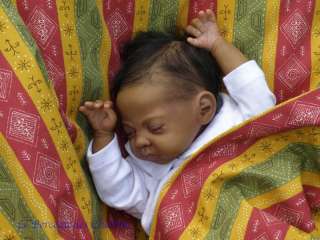 Reborn Doll Malya from Paige of Sandra White Baby AA/bi racial Ethnic 