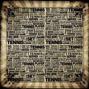  Sport Trendy Tennis 12 x 12 Paper