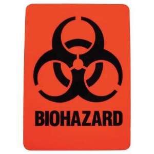  LAB SAFETY SUPPLY 18765LS Biohazard Label 2 7/8 in 2 in,PK 