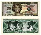   Million Dollars Whitney Houston Bill Notes 2 for $1.00 Collectable