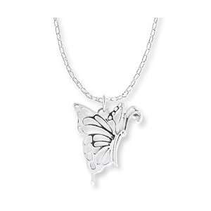  Boma Delicate Butterfly Necklace Boma Sterling Silver 