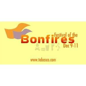    3x6 Vinyl Banner   Annual Festival of the Bonfires 