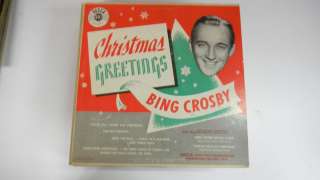 Christmas Greeting Bing Crosby 10 Decca 5020 0818E  