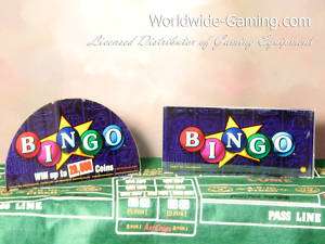 Bingo Game Theme Glass   Casino Decor  