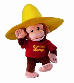 Russ Berrie Plush Curious George In a Yellow Hat ~NEW~  