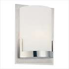 George Kovacs Wall Sconce with White Glass Shade in Chrome P5951 077 