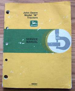 John Deere M Tractor Technical Service Repair Manual jd  