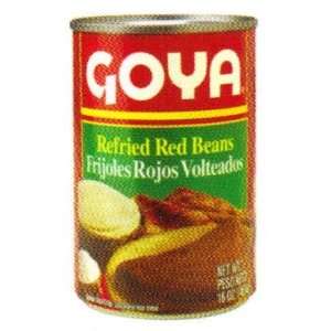 Goya Refried Red Beans Volteados 16 oz  Grocery & Gourmet 