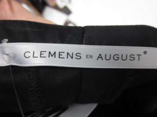 CLEMENS EN AUGUST Black Tie Pleated Pants Sz 44  