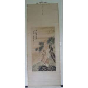  one Signed Scroll Painting by Pan ZhenYong (1852 1921 