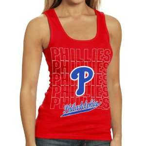   Philadelphia Phillies Ladies Red Repeater Tank Top
