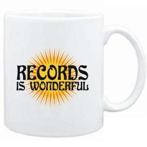  Mug White  Records is wonderful  Hobbies Sports 