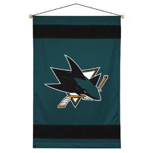   Hanging   San Jose Sharks NHL /Color Teal Size 28 X 45