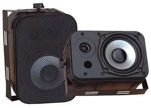 NEW PYLE PDWR40B PRO BLACK OUTDOOR AUDIO 800w SPEAKERS 068888882231 