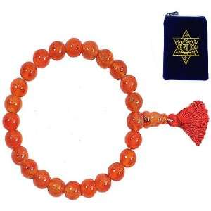   MALA ~ Gemstone Prayer Beads w/ Heart Chakra Mala Bag