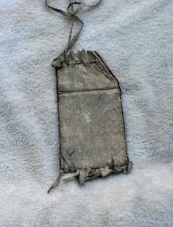 Early 1900s Blackfeet Full Beaded Hide Bag Fringe Great Design 