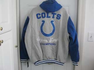 NFL Super Bowl Commemorative Jacket by G III Colts XXL New  