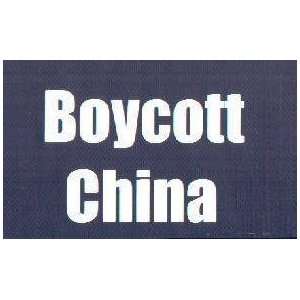  Boycott China This is a vinyl window letters decal, the 