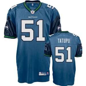Lofa Tatupu Jersey Reebok Authentic Blue #51 Seattle Seahawks Jersey