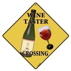  Wine Taster Crossing 12 X 12 Aluminum Sign Patio, Lawn 