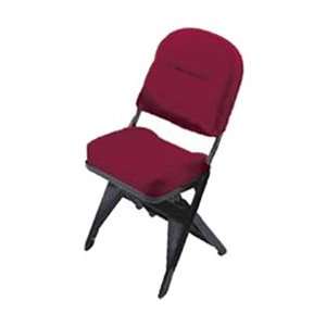 VIP Series Upholstered Seat and Back Folding Chair with Leg Covers