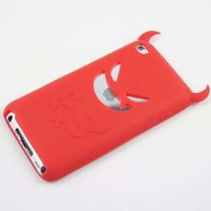  Red Devil Silicone Case for Ipod Touch 4 Cell Phones 
