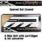 Osmiroid Shadow Calligraph​y Set 3 Nibs Unit with cartri