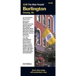   Map People 307604 Burlington County, New Jersey Pocket Map Office
