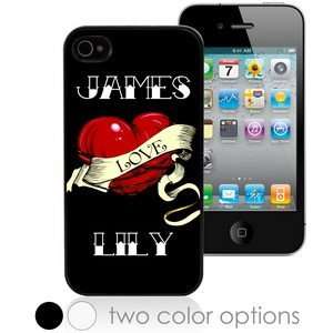  Tattoo Heart Personalized iPhone 4 and 4S Case Cell 