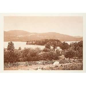  1900 Brandt Lake Adirondacks New York Photogravure 