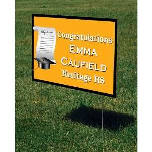  Diploma and Hat Personalized Yard Sign Toys & Games