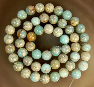 8mm Natural Serpentine Stone Round Beads 15.5  