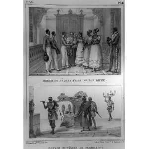   funèbre,nègrillons,wedding,Brazil,1834 