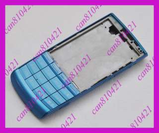 New Full Blue Housing Cover Case For Nokia X3 02 +Keypad  