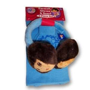    Dora the Explorer Winter Earmuffs Scarf & Gloves Toys & Games