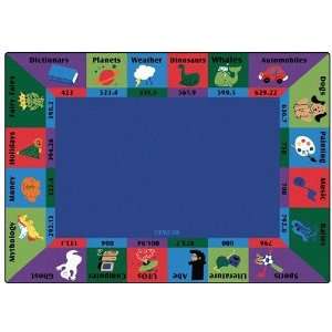 Carpets for Kids 5717 Dewey Decimal Fun Rug (78 x 1010 Rectangle 
